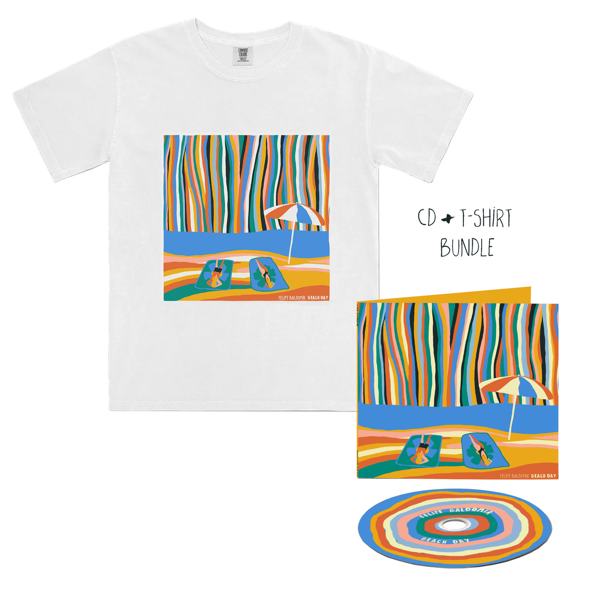 PRE-ORDER Beach Day CD + T-Shirt Bundle